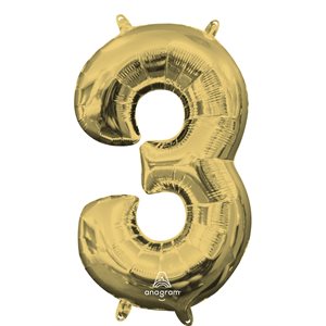 16'' M.NUMBER 3 WHITE GOLD