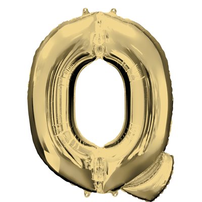 M.34'' LETTRE Q OR BLANC H / S
