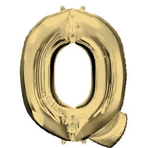 34'' M. LETTER Q WHITE GOLD H / S