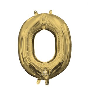 16'' M. LETTER O WHITE GOLD