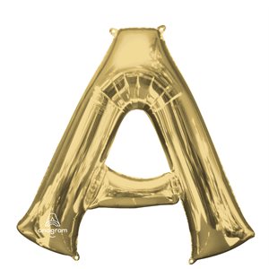 34'' M.LETTER A WHITE GOLD H / S