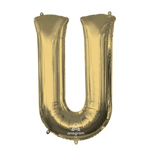 34'' M.LETTER U WHITE GOLD H / S