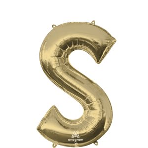 34'' M.LETTER S WHITE GOLD H / S