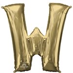 34'' M.LETTER W WHITE GOLD H / S