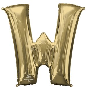 34'' M.LETTER W WHITE GOLD H / S