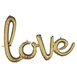 M.SCRIPT PHRASE LOVE WHITE GOLD