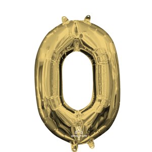 16'' M.NUMBER 0 WHITE GOLD