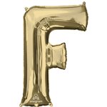 34'' M.LETTER F WHITE GOLD