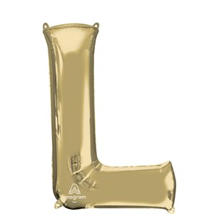 34'' M.LETTER L WHITE GOLD