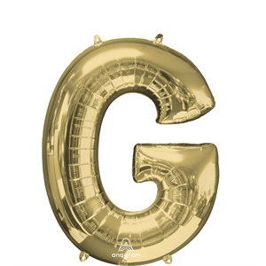 34'' M. LETTER G WHITE GOLD