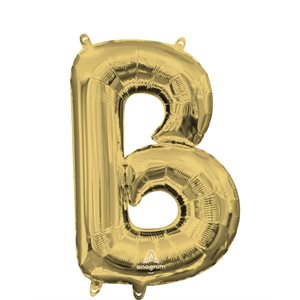 16''M. LETTER B WHITE GOLD