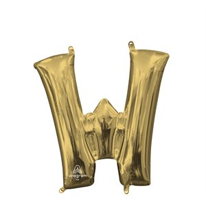 16'' M.LETTER W WHITE GOLD