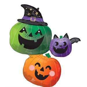 33'' M.FUN &SPOOKY PUMPKIN STACKER H / S