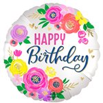 M.18'' ARTFUL FLORAL BIRTHDAY H / S