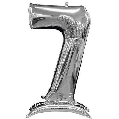 M.50'' STAND-UP NUMBERZ ''7'' SILVER M.50'' STAND-UP NUMBERZ ''7'' SILVER