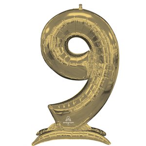 M.50'' STAND-UP NUMBERZ ''9'' WHITE GOLD