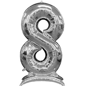 M.50'' STAND-UP NUMBERZ ''8'' SILVER