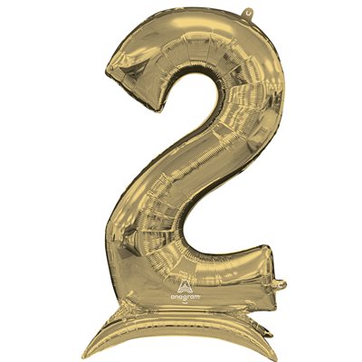 M.50'' STAND-UP NUMBERZ ''2'' WHITE GOLD