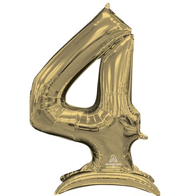 M.50'' STAND-UP NUMBERZ ''4'' WHITE GOLD