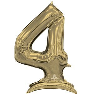 M.50'' STAND-UP NUMBERZ ''4'' WHITE GOLD