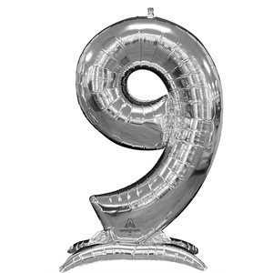 M.50'' STAND-UP NUMBERZ ''9'' SILVER