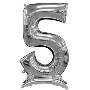 M.50'' STAND-UP NUMBERZ ''5'' SILVER