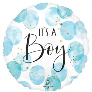 28'' M.BABY BLUE WATERCOLOR H / S