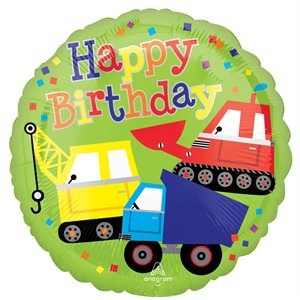 18'' M.HAPPY BIRTHDAY TRUCKS
