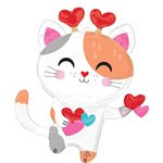 LRG SHP PURR-FECT VALENTINE KITTY