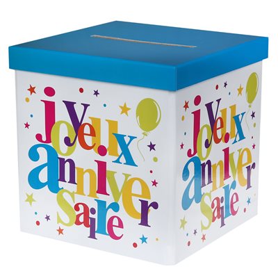 Tirelire Joyeux Anniversaire festif Multicolore 20 x 20 x 20 Tirelire Joyeux Anniversaire festif Multicolore 20 x 20 x 20