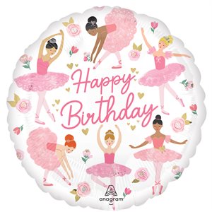 M. 18" BALLERINA GIRL BIRTHDAY