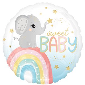 M.18"SATIN BABY ELEPHANT