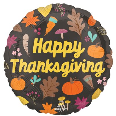 Mylar 18In. - Give Thanksgiving Turkey