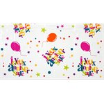 Nappe Joyeux Anniversaire festif Multicolore 132 x 220 cm Sa