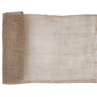 Chemin de table jute ajouré Naturel 26 cm Rouleau de 5 mètre Chemin de table jute ajouré Naturel 26 cm Rouleau de 5 mètre