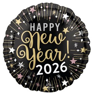Mylar 18In. - 2026 New Year Celebration