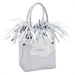 BALLOON WEIGHT GIFTBAG SILVER