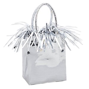 BALLOON WEIGHT GIFTBAG SILVER