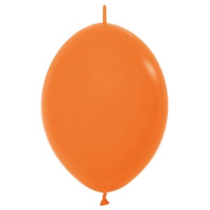 "06"" Fashion Orange Link-O-Loons (50pcs)"