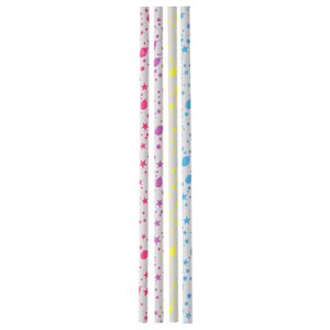 Paille Joyeux Anniversaire festif Multicolore 19.2 x 0.6 cm