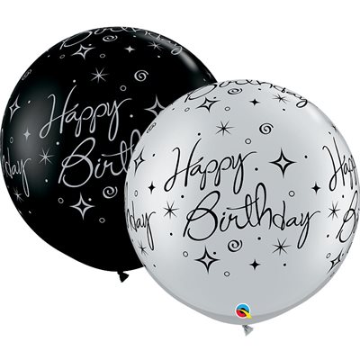 B.30'' BIRTHDAY ELEGANT SPARKLES &SWIRLS B.30'' BIRTHDAY ELEGANT SPARKLES &SWIRLS