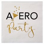 Serviette Apéro Blanc 12.5 x 12.5 cm Sachet de 20 pièces