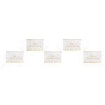 Banderole Joyeux Anniversaire métal Blanc 20 x 13 cm  /  500 c