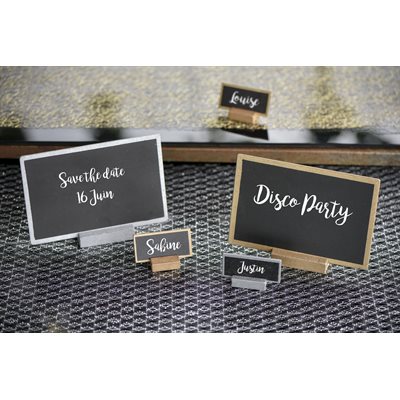 Petite ardoise 6cm x 3cm Sachet de 6 pièces Petite ardoise 6cm x 3cm Sachet de 6 pièces
