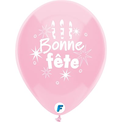 B.12'' BONNE FETE CHANDELLE P / 8
