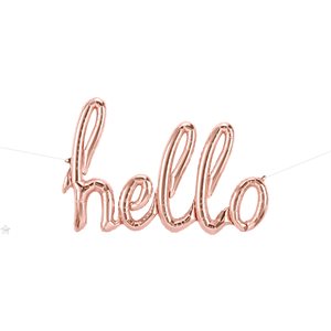 M.40'' HELLO SCRIPT ROSE GOLD AIR-FILL