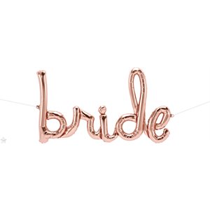 33'' M. BRIDE SCRIPT ROSE GOLD AIR-FILL