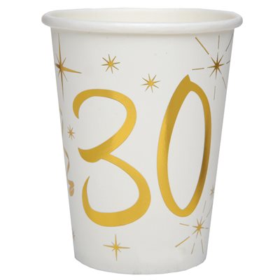 Gobelet des âges or 30 ans Ø 7.8 x 9.7 cm / 27cl Sachet de 1 Gobelet des âges or 30 ans Ø 7.8 x 9.7 cm / 27cl Sachet de 1