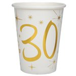 Gobelet des âges or 30 ans Ø 7.8 x 9.7 cm  /  27cl Sachet de 1