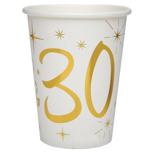 Gobelet des âges or 30 ans Ø 7.8 x 9.7 cm / 27cl Sachet de 1